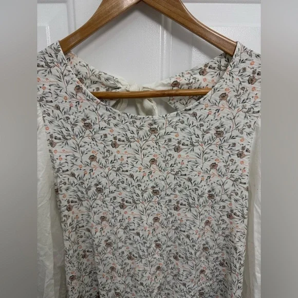 Women’s Nation Limited Floral Tie Back Top Size M Coquette Girl Cottagecore - Picture 4 of 10